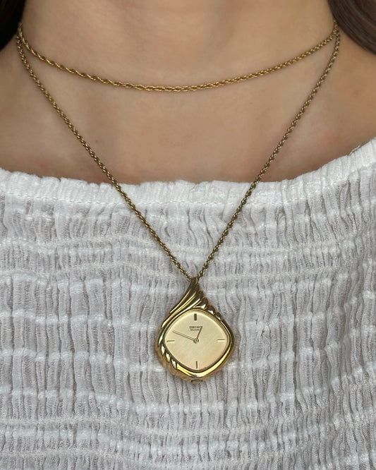 Seiko Teardrop 80s Pendant Watch