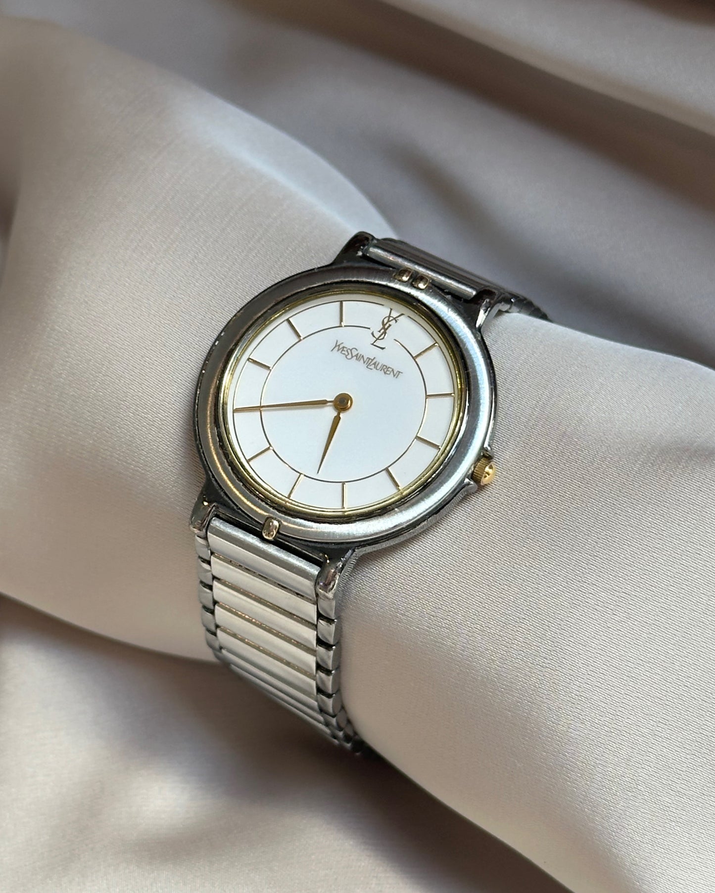 Yves Saint Laurent Dual-Tone 90s Watch