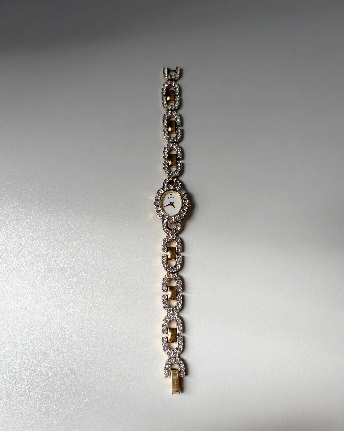 Vintage Charles Vögele Crystal Link Watch – Swiss Design