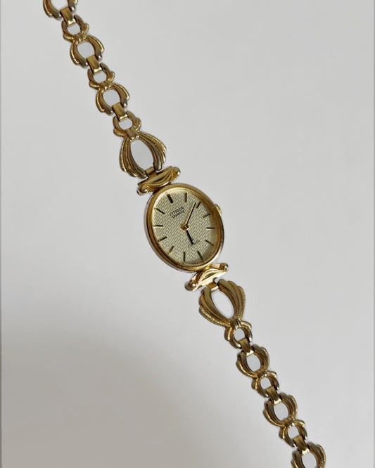 Citizen Coquette Oval Gold-Tone Watch