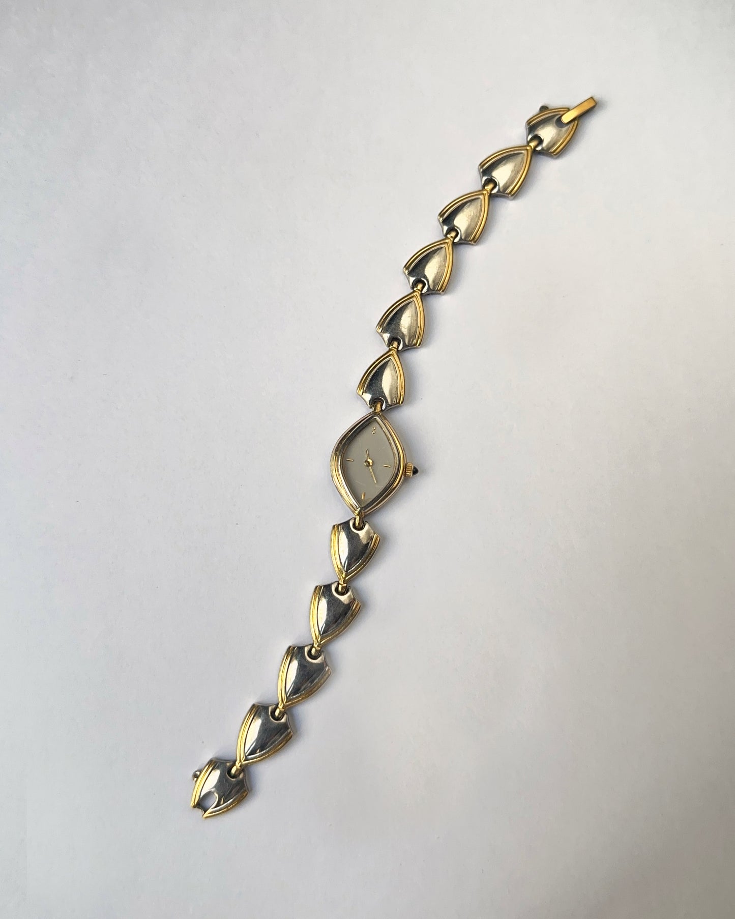 Dainty Marquise Dual Tone Watch