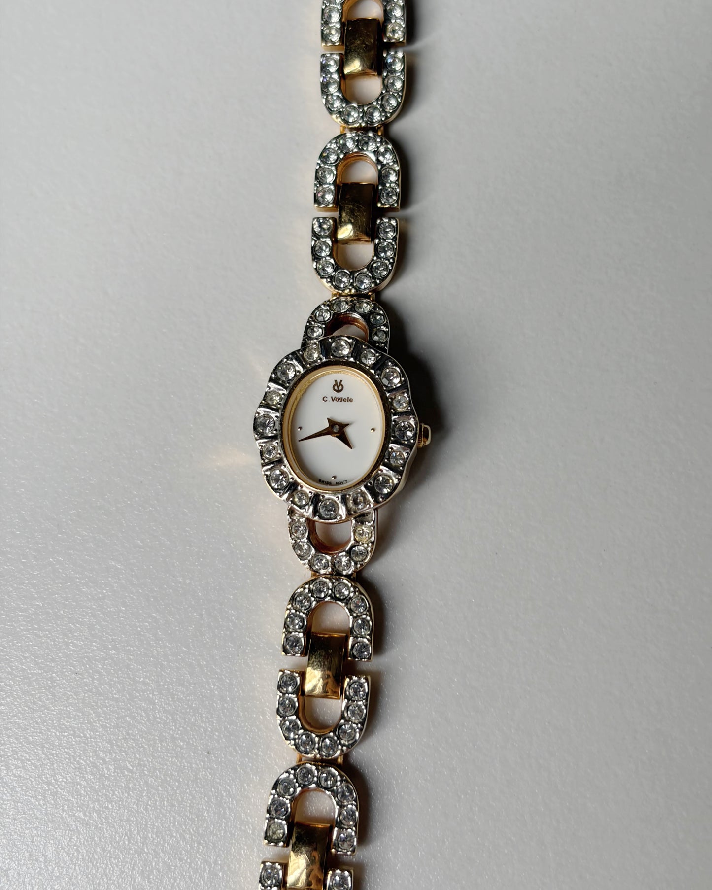 Vintage Charles Vögele Crystal Link Watch – Swiss Design