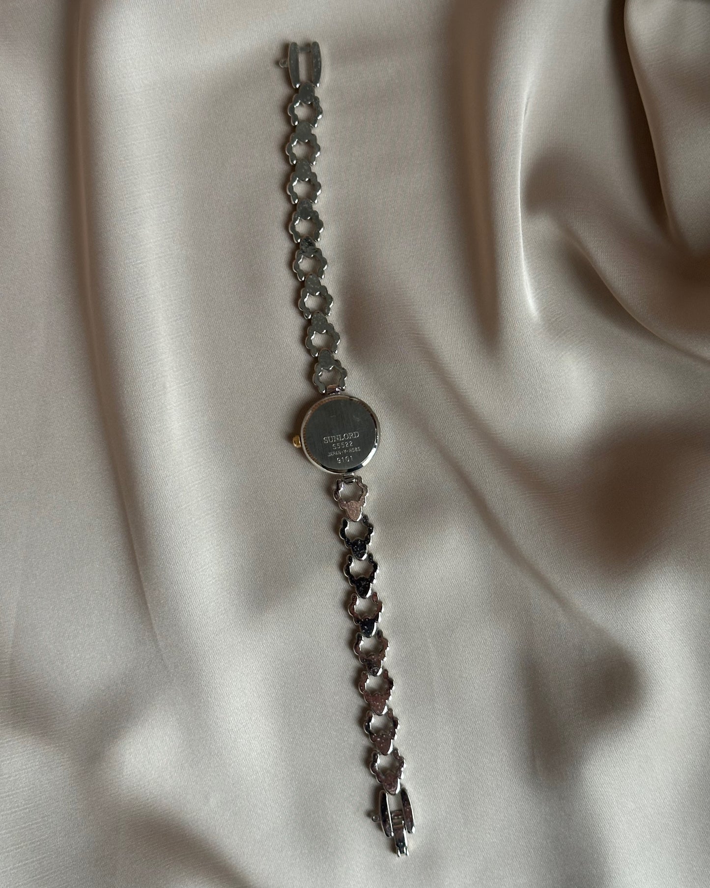 Vintage Orb-Link Silver & Gold Watch