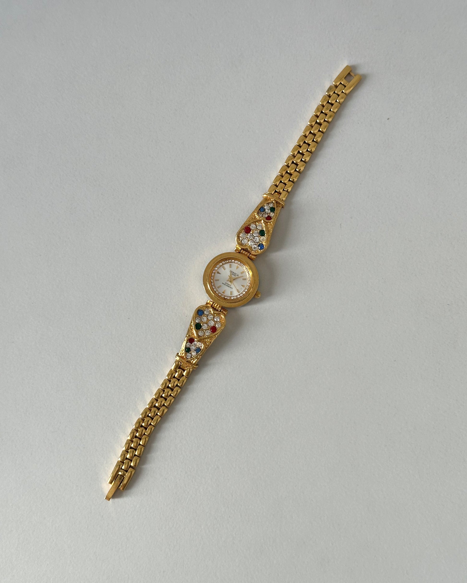 Gold Link vintage watch with changaable bezels
