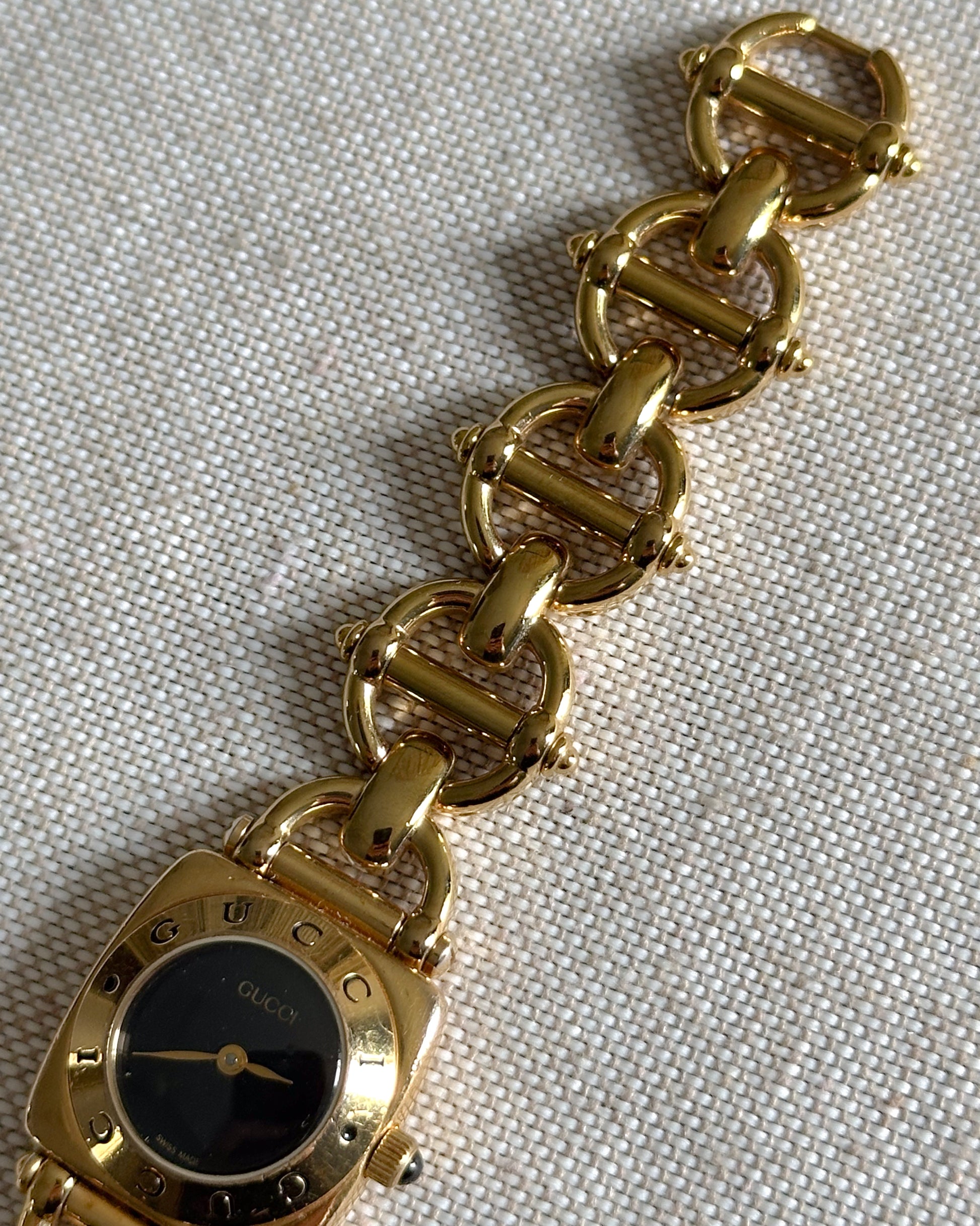 Gucci horsebit link bracelet gold