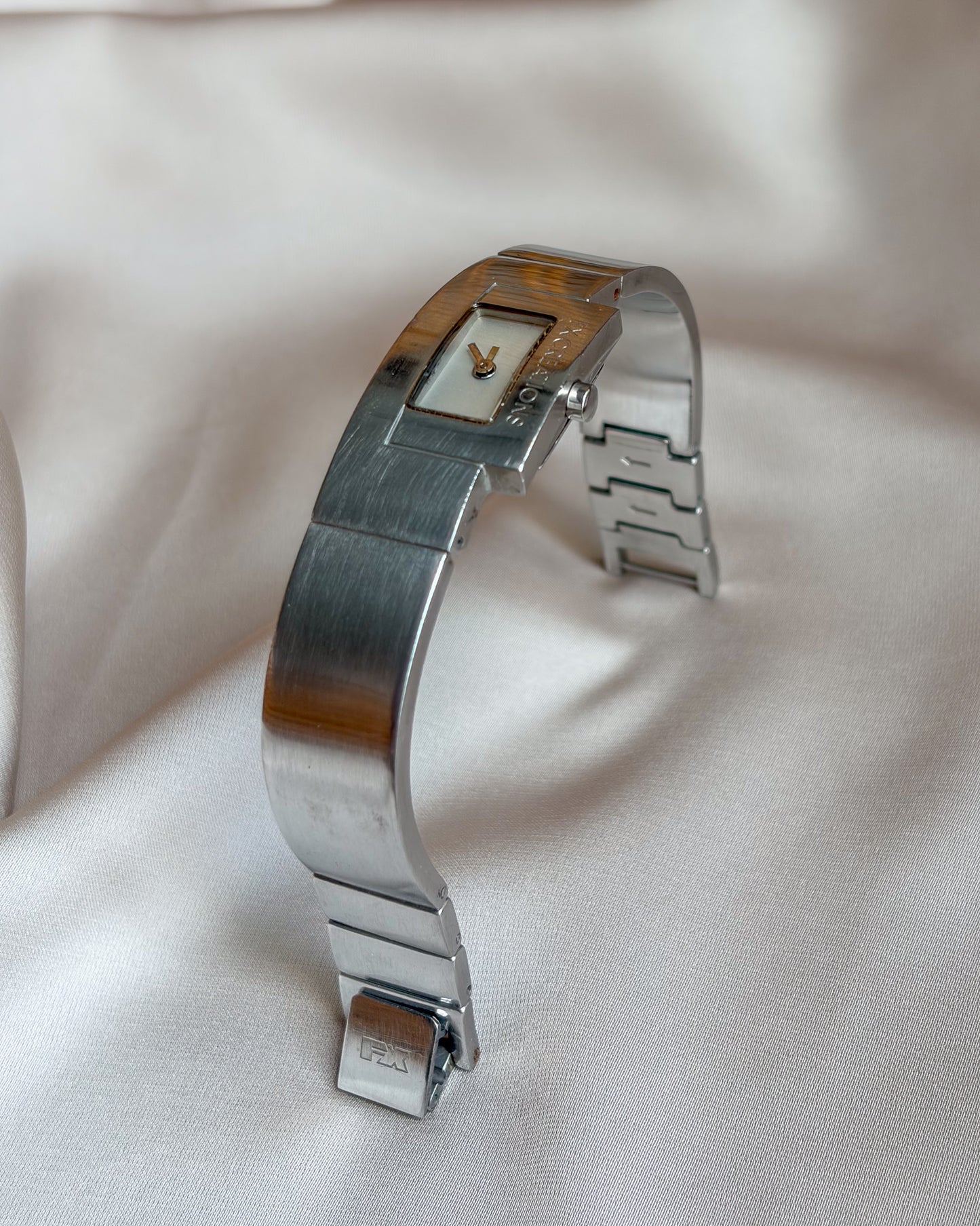 Modernist Steel Cuff Designer Watch