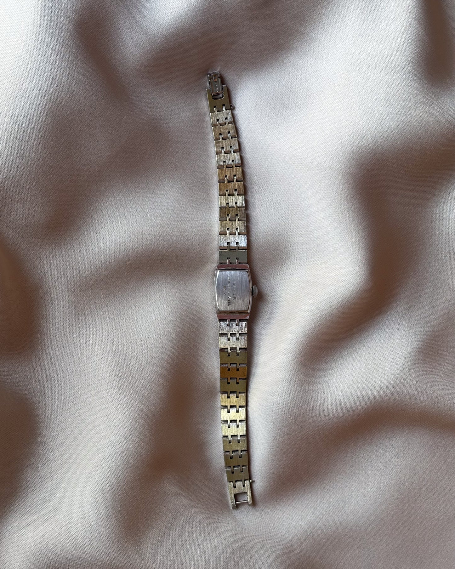 Slim Silver Tone Duoplan-Style Manual Wind Watch
