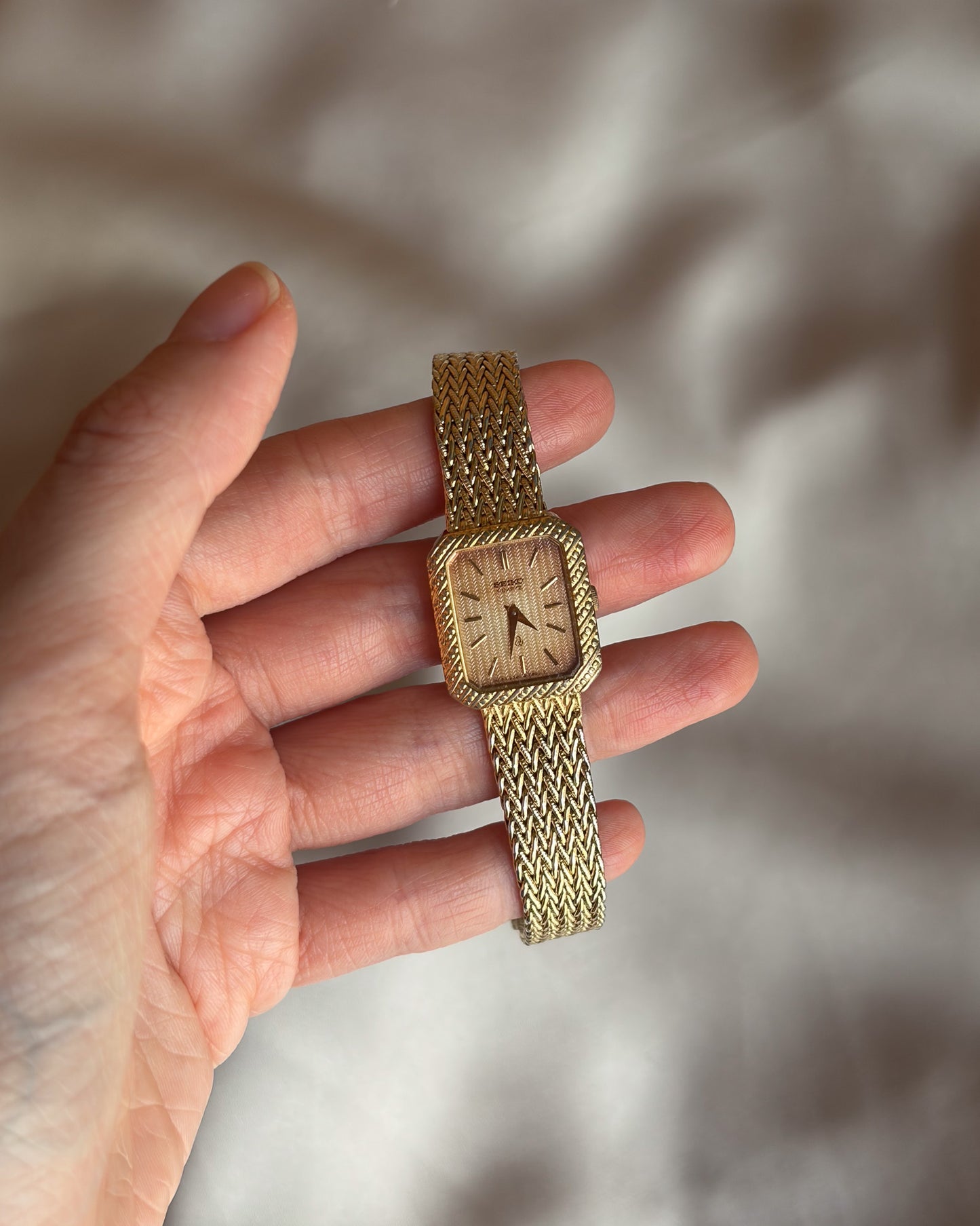 Collector's Pick: One-Of-A-Kind Patina Dial Seiko Tank Watch