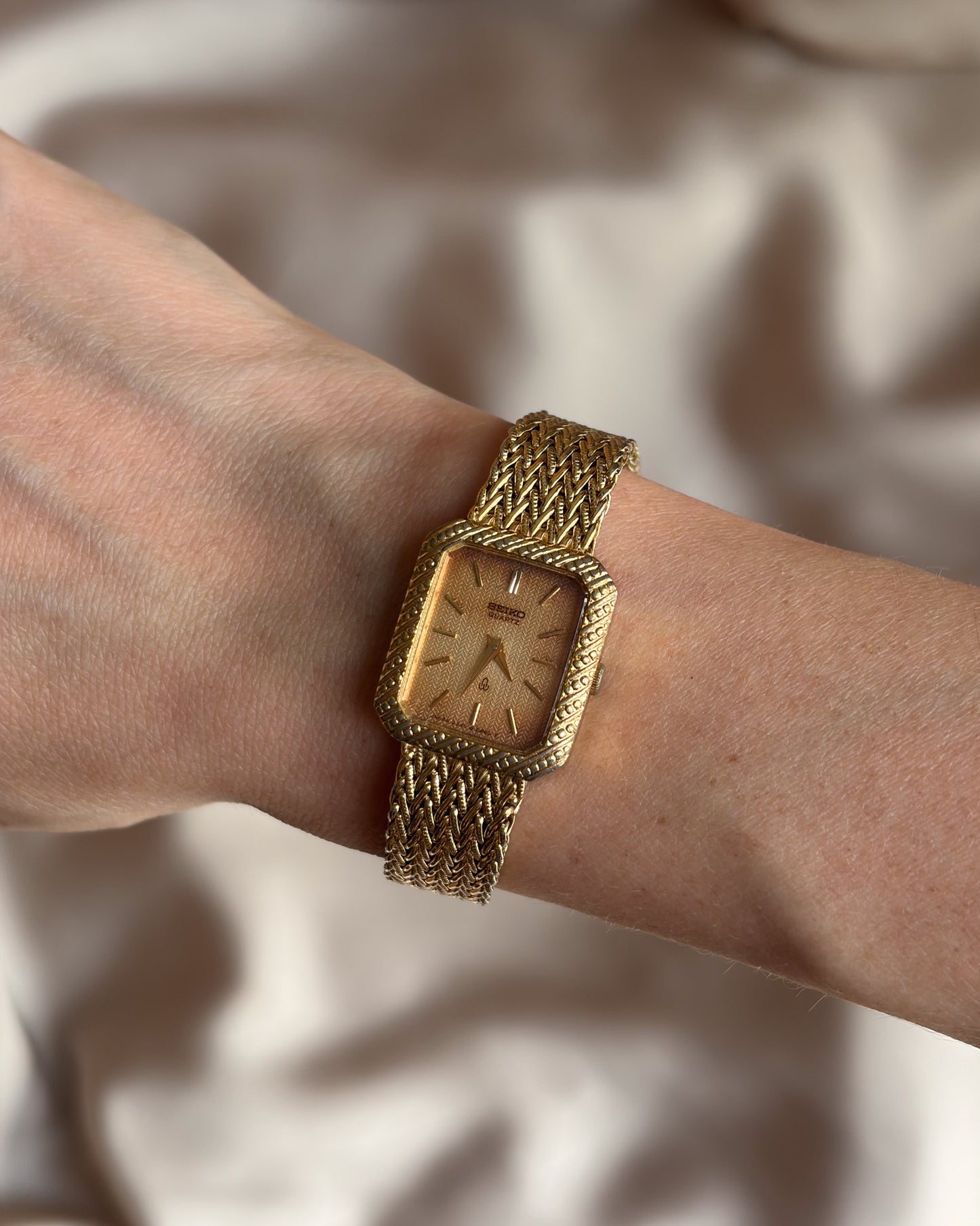 Collector's Pick: One-Of-A-Kind Patina Dial Seiko Tank Watch