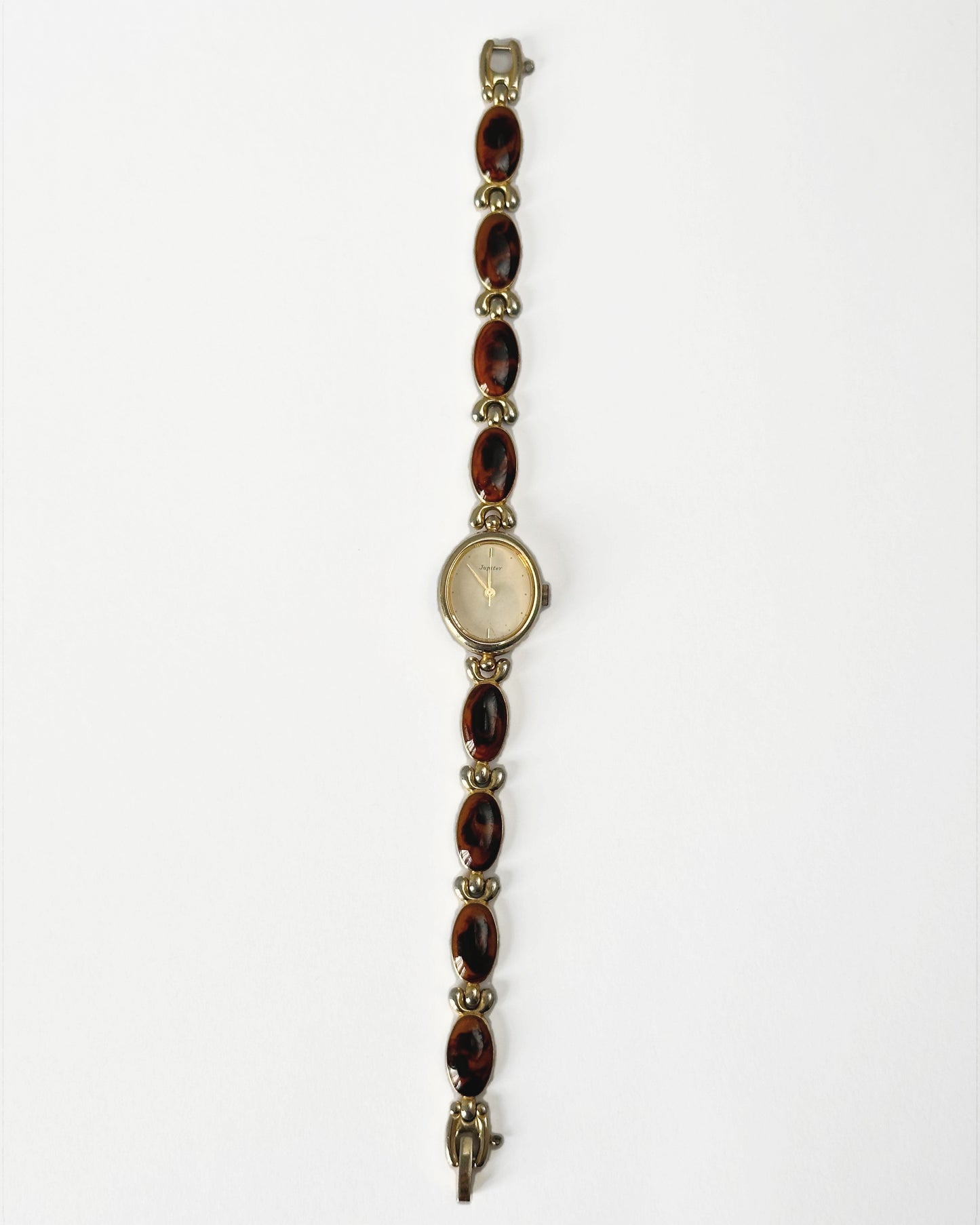 Orient vintage dainty Tortoiseshell Stone Bracelet Watch