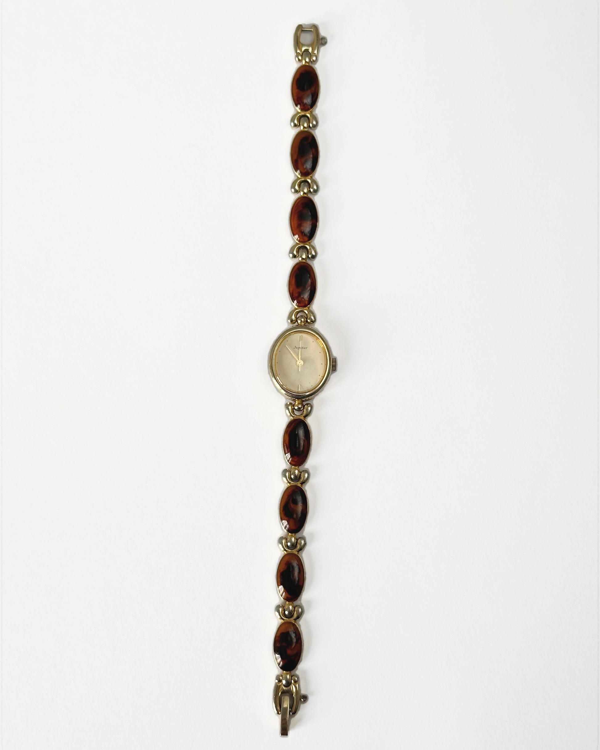 Orient vintage dainty Tortoiseshell Stone Bracelet Watch