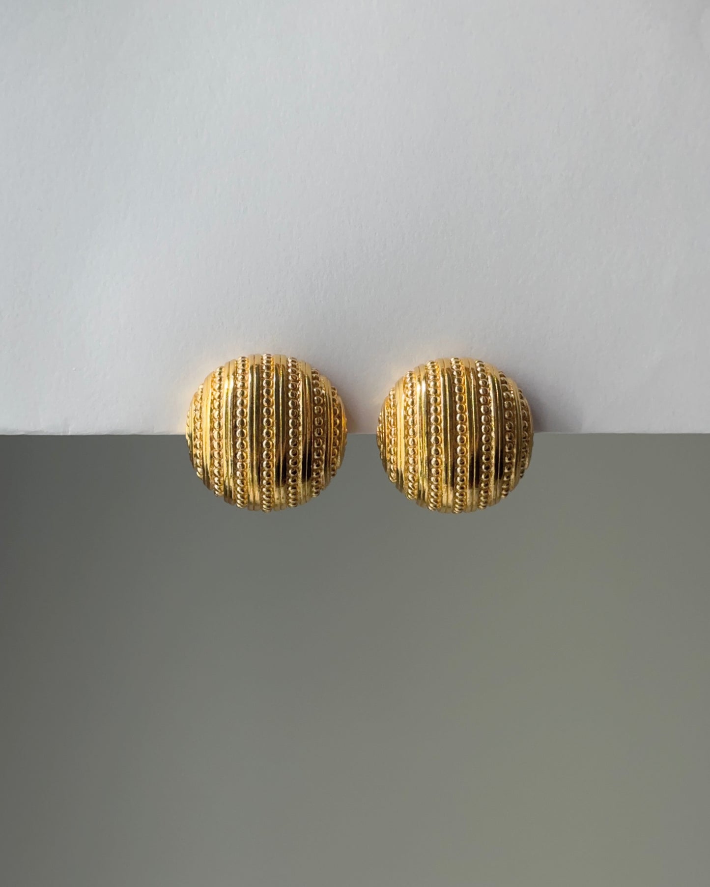 Vintage Christian Dior gold earrings