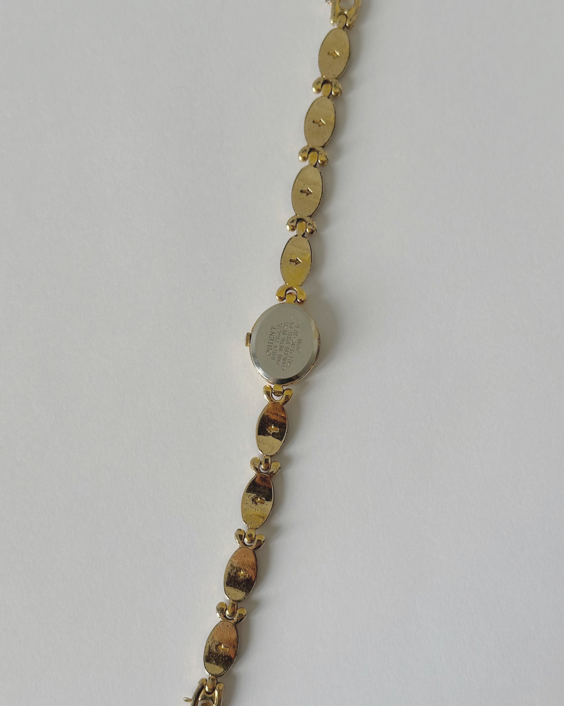Vintage Tortoiseshell Stone Bracelet Watch back