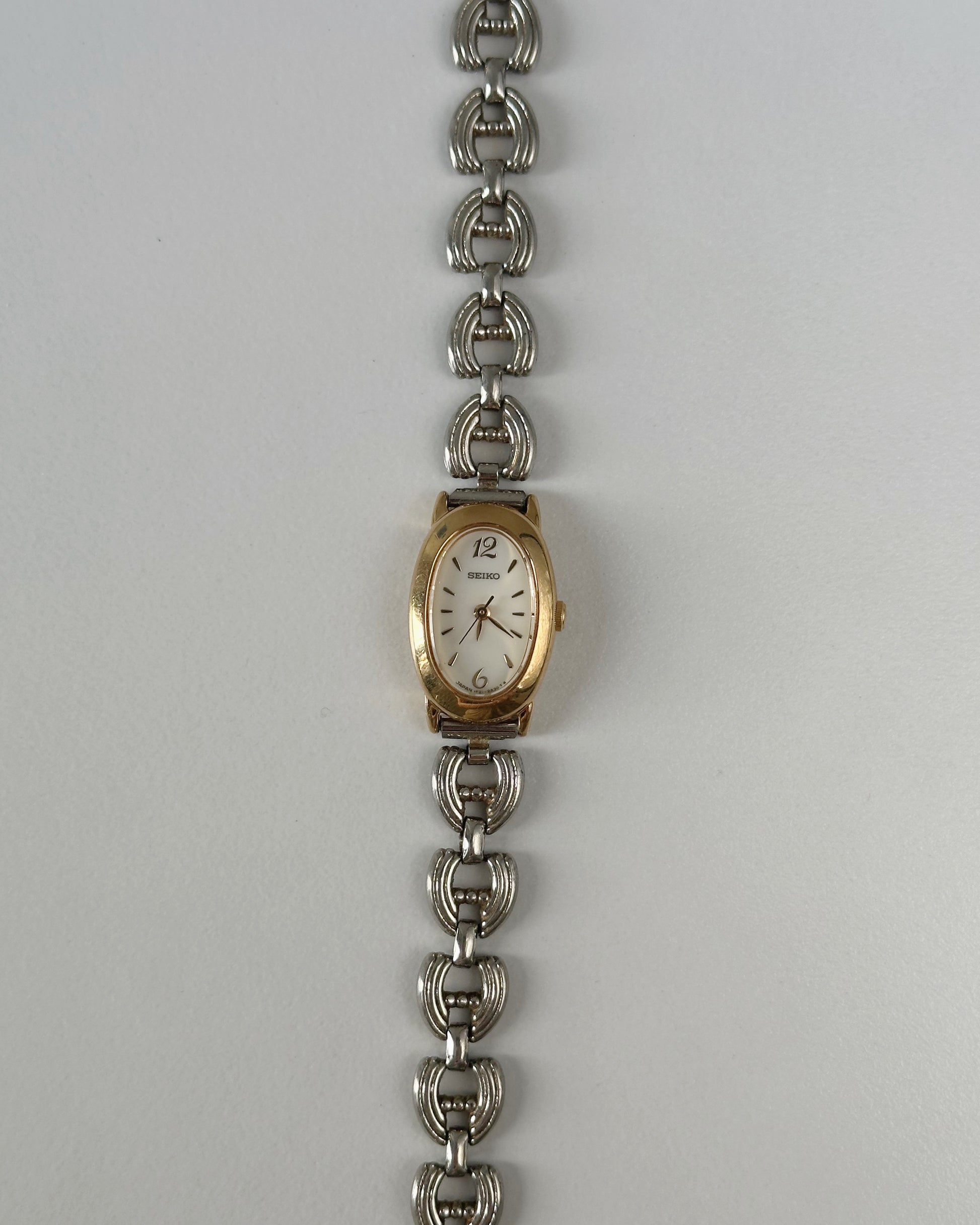 Vintage baignoire seiko watch dual tone