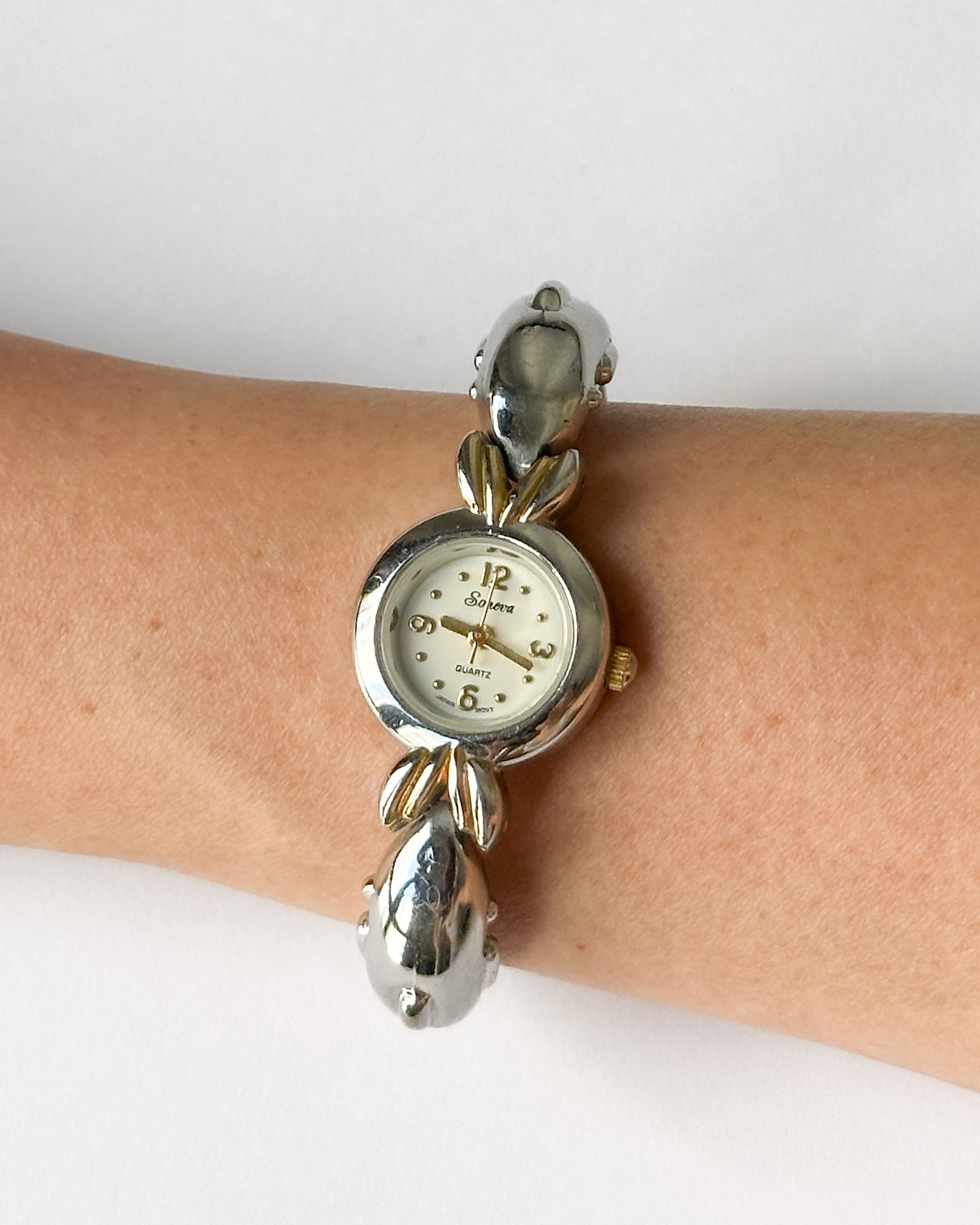 Whimsical Vintage Dolphins Bracelet Watch