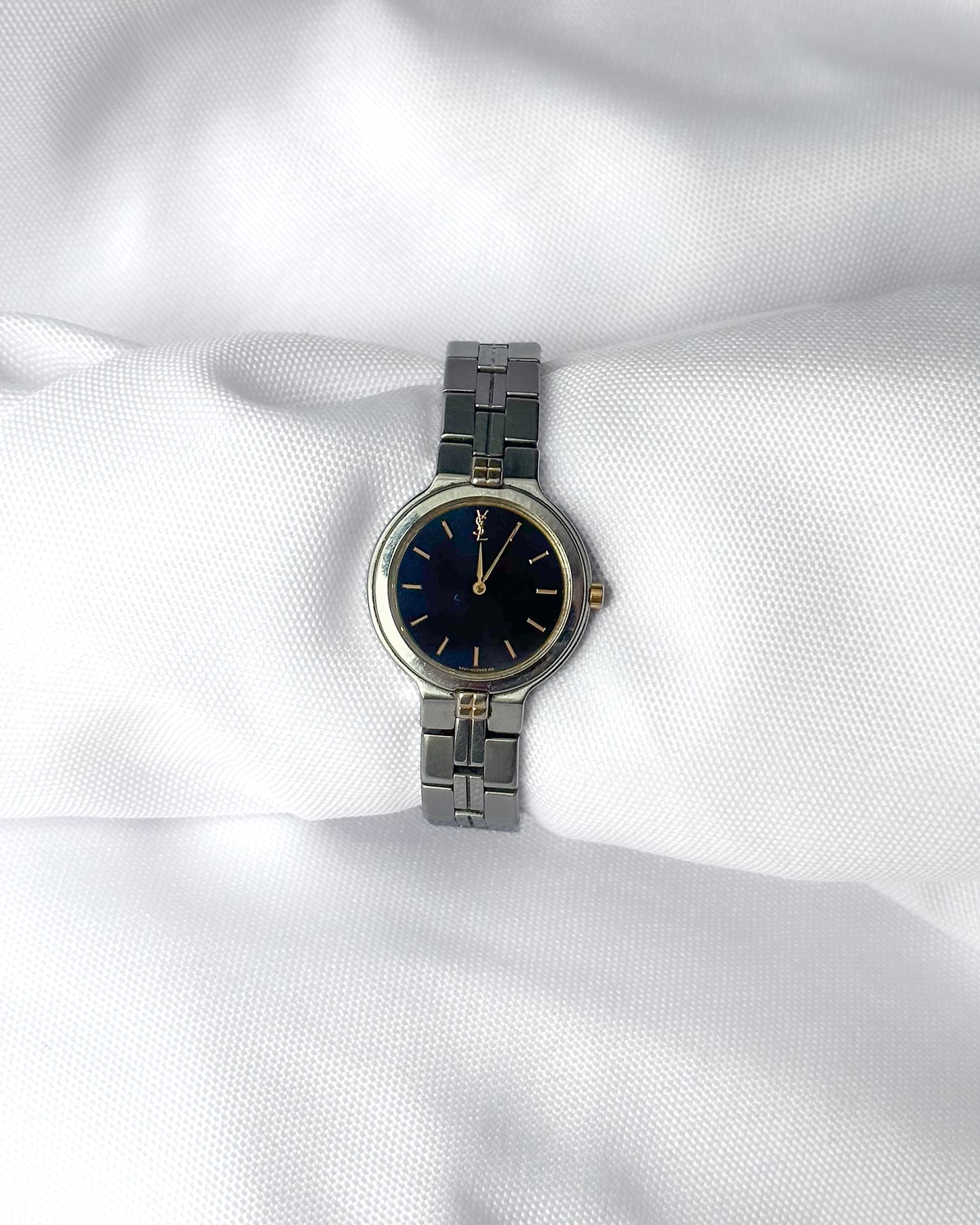 YSL Vintage black dial watch