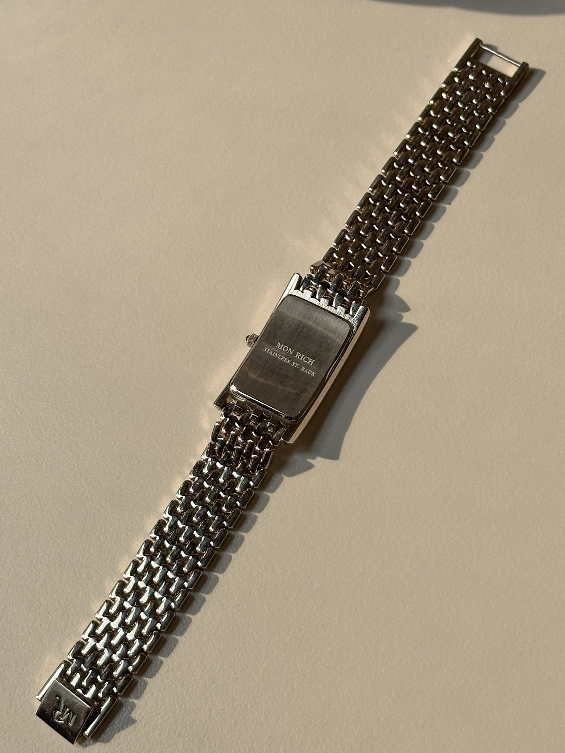 stainless steel vintage watch back